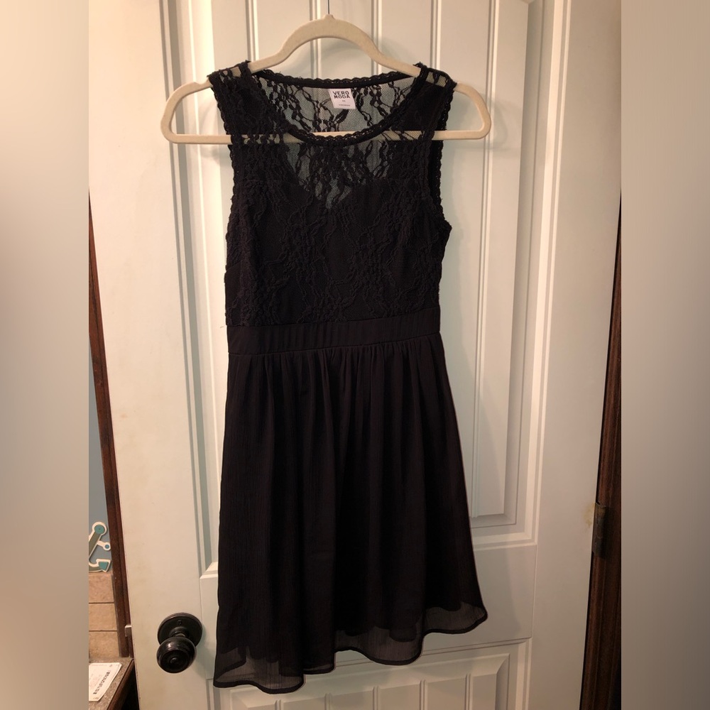 Vero Moda Black Lace Midi Dress